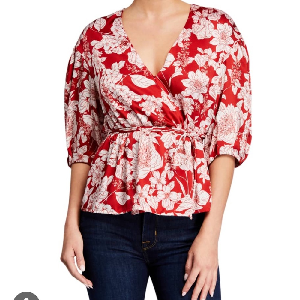 Rebecca Minkoff Mary wrap top size M